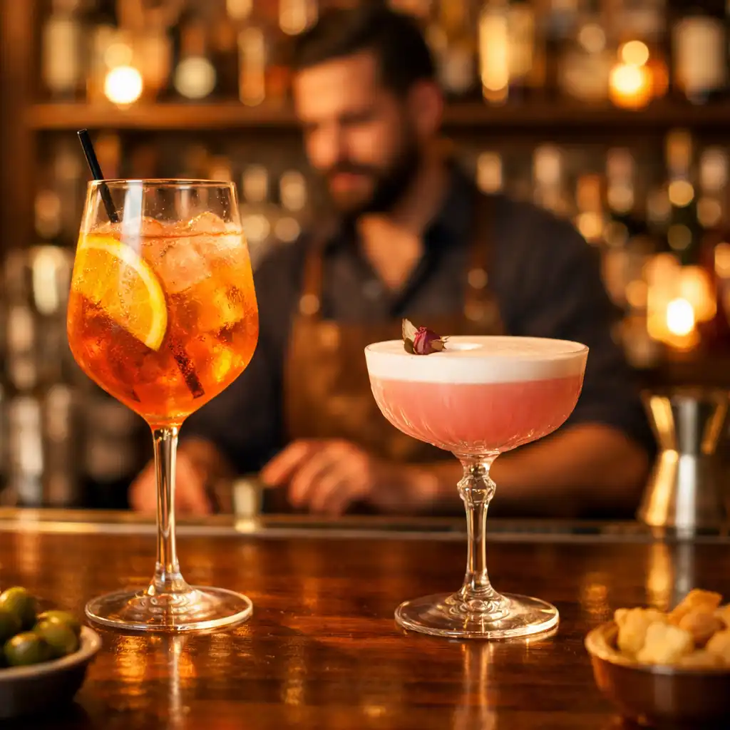 Aperitif z autorskimi koktajlami w barze Dishatelier